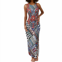 Nigeria Traditional Coral Bead Attire Tank Maxi Dress Tribal African Style