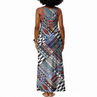 Nigeria Traditional Coral Bead Attire Tank Maxi Dress Tribal African Style