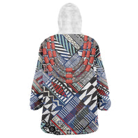 Nigeria Traditional Coral Bead Attire Wearable Blanket Hoodie Tribal African Style