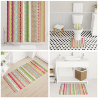 Nigerian Aso Oke African Ethnic Stripes Bathroom Set
