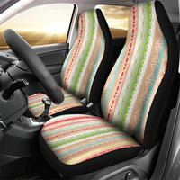 Nigerian Aso Oke African Ethnic Stripes Car Seat Cover