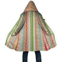 Nigerian Aso Oke African Ethnic Stripes Cloak