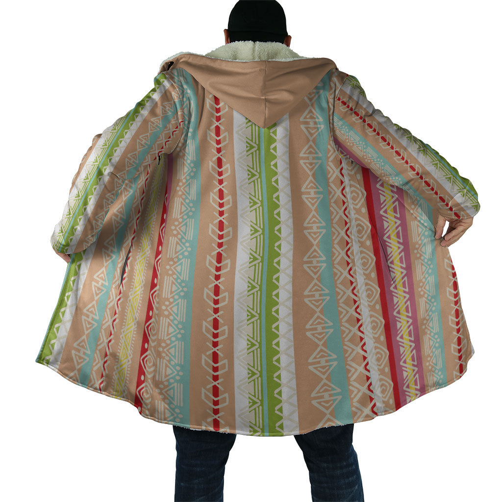 Nigerian Aso Oke African Ethnic Stripes Cloak