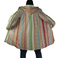 Nigerian Aso Oke African Ethnic Stripes Cloak