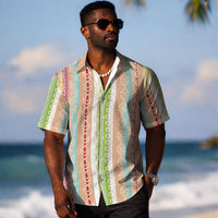 Nigerian Aso Oke African Ethnic Stripes Hawaiian Shirt