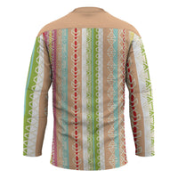 Nigerian Aso Oke African Ethnic Stripes Hockey Jersey