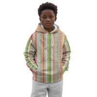 Nigerian Aso Oke African Ethnic Stripes Kid Hoodie