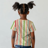 Nigerian Aso Oke African Ethnic Stripes Kid T shirt