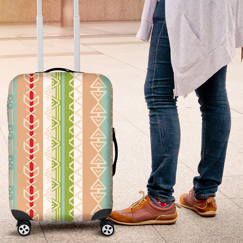 Nigerian Aso Oke African Ethnic Stripes Luggage Cover