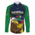Namibia Rugby Family Matching Off Shoulder Long Sleeve Dress and Hawaiian Shirt World Cup 2023 Eagle Mascot Come On Welwitschias - Wonder Print Shop