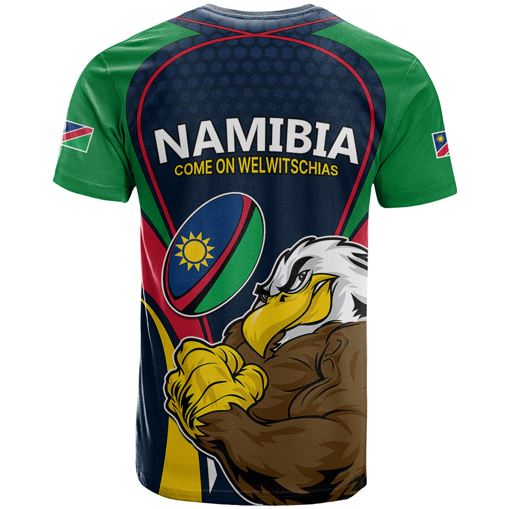 Namibia Rugby T Shirt World Cup 2023 Eagle Mascot Come On Welwitschias - Wonder Print Shop