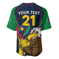 Custom Namibia Rugby Baseball Jersey World Cup 2023 Eagle Mascot Come On Welwitschias LT9 - Wonder Print Shop
