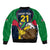 Custom Namibia Rugby Sleeve Zip Bomber Jacket World Cup 2023 Eagle Mascot Come On Welwitschias - Wonder Print Shop