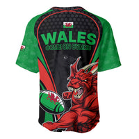 Wales Rugby Baseball Jersey World Cup 2023 Dragon Mascot Come On Cymru LT9 - Wonder Print Shop