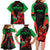 Wales Rugby Family Matching Long Sleeve Bodycon Dress and Hawaiian Shirt World Cup 2023 Dragon Mascot Come On Cymru LT9 - Wonder Print Shop