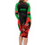 Wales Rugby Family Matching Long Sleeve Bodycon Dress and Hawaiian Shirt World Cup 2023 Dragon Mascot Come On Cymru LT9 - Wonder Print Shop
