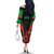 Wales Rugby Off The Shoulder Long Sleeve Dress World Cup 2023 Dragon Mascot Come On Cymru - Wonder Print Shop