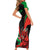 Wales Rugby Short Sleeve Bodycon Dress World Cup 2023 Dragon Mascot Come On Cymru - Wonder Print Shop