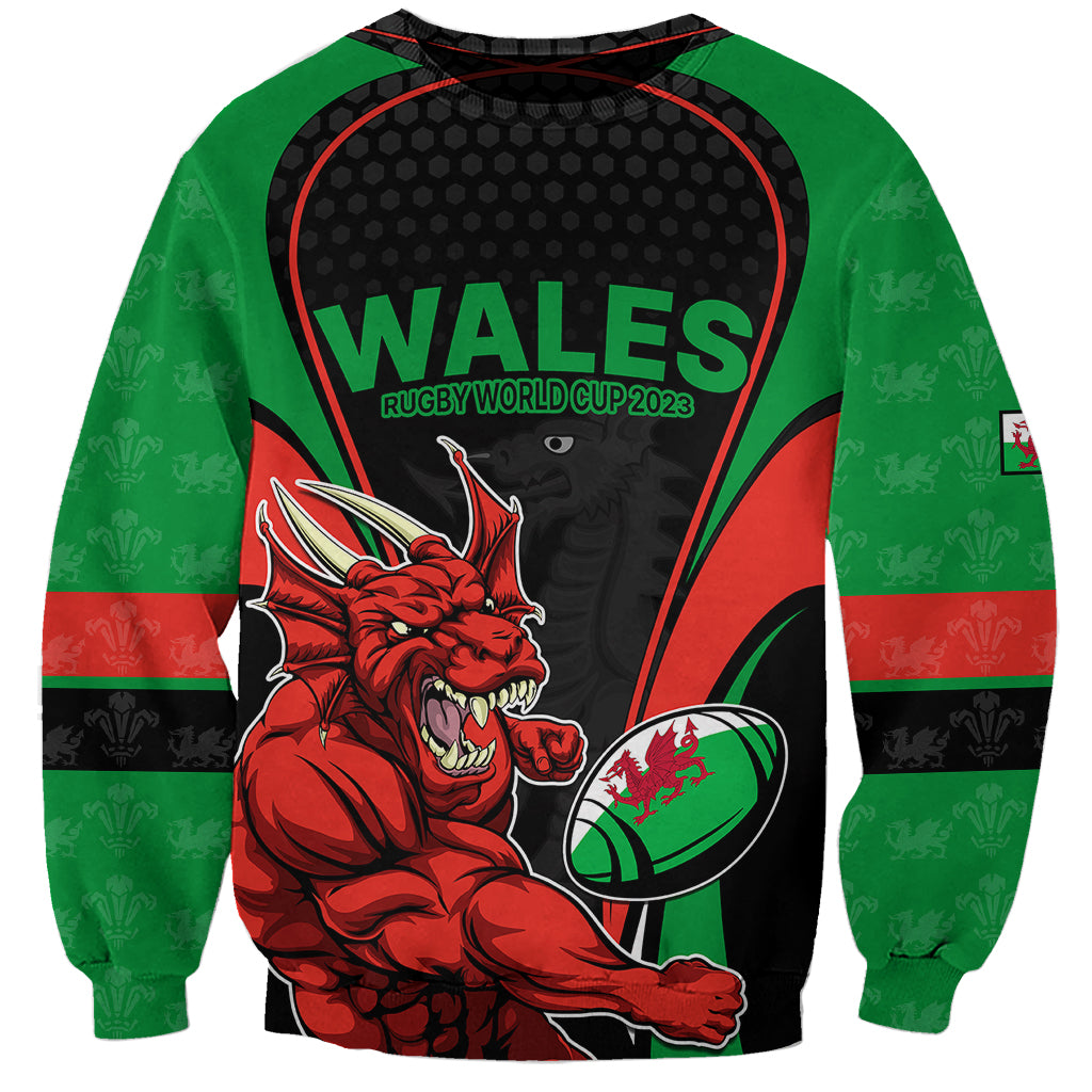 Wales Rugby Sweatshirt World Cup 2023 Dragon Mascot Come On Cymru - Wonder Print Shop