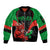 Custom Wales Rugby Sleeve Zip Bomber Jacket World Cup 2023 Dragon Mascot Come On Cymru - Wonder Print Shop