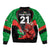 Custom Wales Rugby Sleeve Zip Bomber Jacket World Cup 2023 Dragon Mascot Come On Cymru - Wonder Print Shop