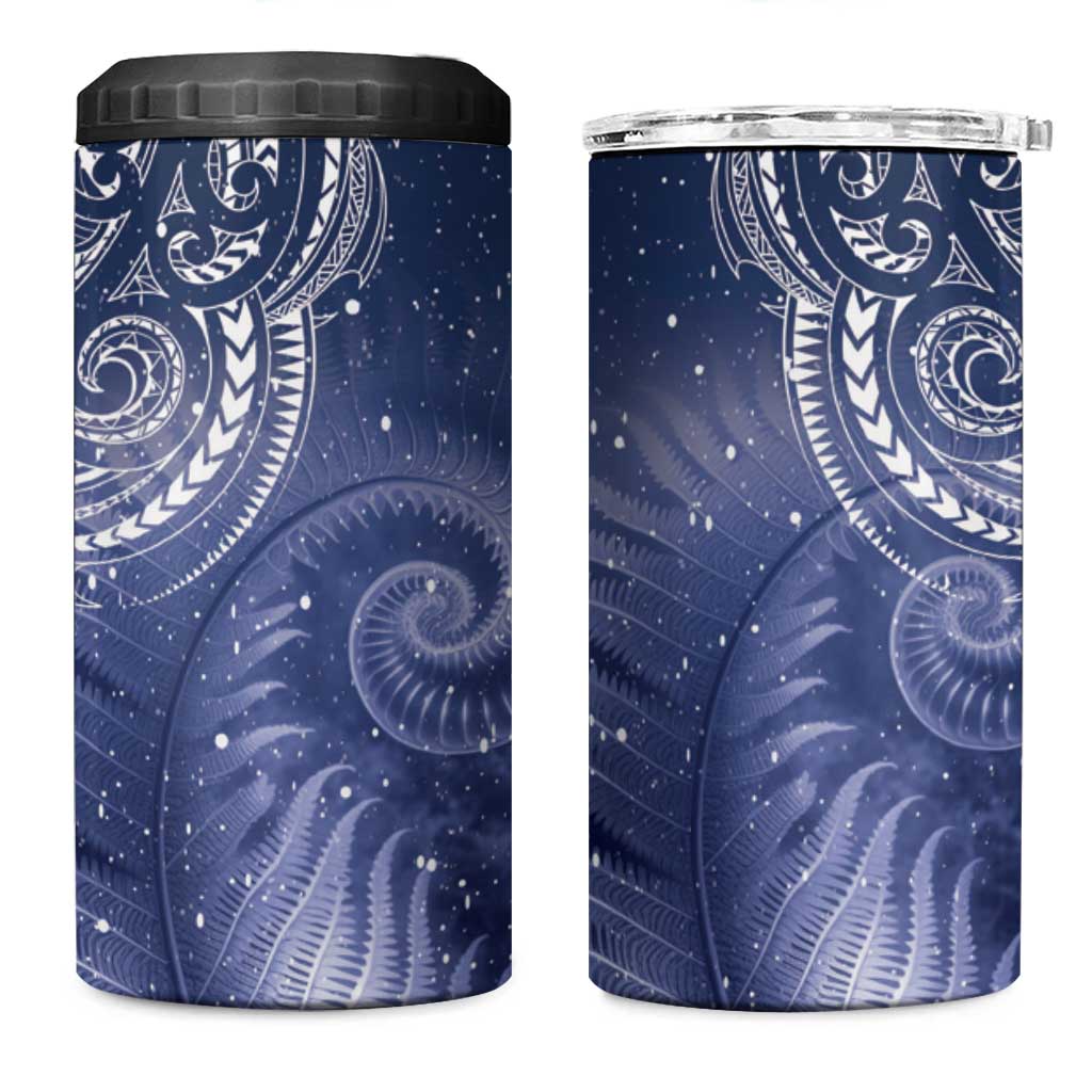 New Zealand Galaxy Fern 4 in 1 Can Cooler Tumbler LT9 - Wonder Print Shop