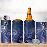 New Zealand Galaxy Fern 4 in 1 Can Cooler Tumbler LT9 - Wonder Print Shop