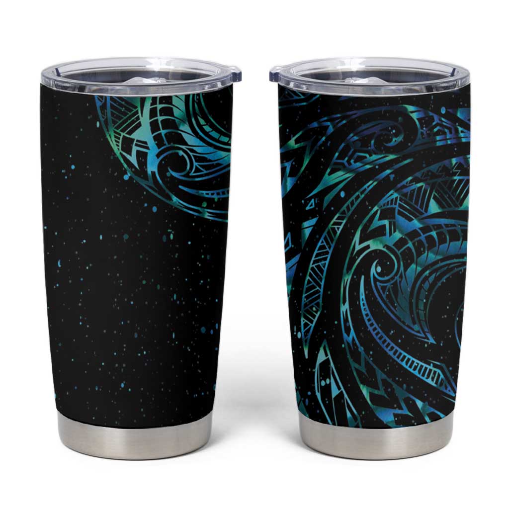 New Zealand Tribal Tattoo Tumbler Cup With Matariki Art - Wonder Print Shop