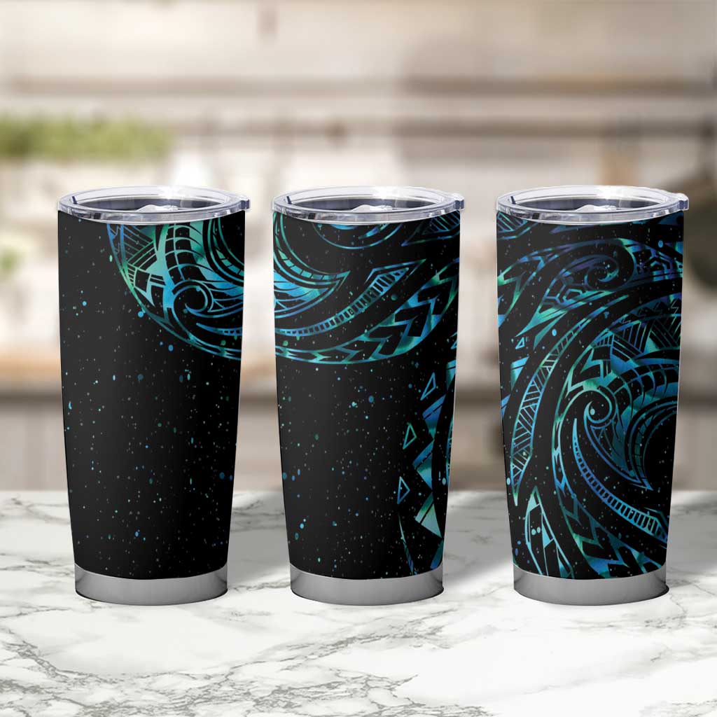 New Zealand Tribal Tattoo Tumbler Cup With Matariki Art - Wonder Print Shop