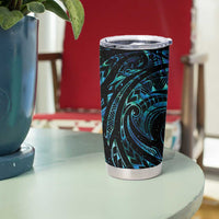 New Zealand Tribal Tattoo Tumbler Cup With Matariki Art - Wonder Print Shop