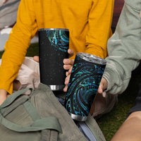 New Zealand Tribal Tattoo Tumbler Cup With Matariki Art - Wonder Print Shop
