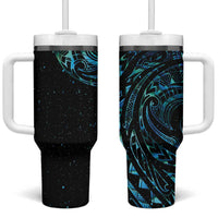 New Zealand Tribal Tattoo Tumbler With Handle With Matariki Art - Wonder Print Shop