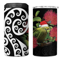 New Zealand Kakapo Christmas 4 in 1 Can Cooler Tumbler Meri Kirihimete Pohutukawa Flowers LT9 - Wonder Print Shop