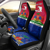 Haiti Independence Day Car Seat Cover Libete Egalite Fratenite Ayiti 1804 With Polynesian Pattern LT9 - Wonder Print Shop