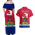 Haiti Independence Day Couples Matching Off Shoulder Maxi Dress and Hawaiian Shirt Libete Egalite Fratenite Ayiti 1804 With Polynesian Pattern LT9 - Wonder Print Shop