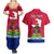 Haiti Independence Day Couples Matching Summer Maxi Dress and Hawaiian Shirt Libete Egalite Fratenite Ayiti 1804 With Polynesian Pattern LT9 - Wonder Print Shop