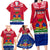 Haiti Independence Day Family Matching Long Sleeve Bodycon Dress and Hawaiian Shirt Libete Egalite Fratenite Ayiti 1804 With Polynesian Pattern LT9 - Wonder Print Shop