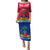 Haiti Independence Day Family Matching Puletasi Dress and Hawaiian Shirt Libete Egalite Fratenite Ayiti 1804 With Polynesian Pattern - Wonder Print Shop