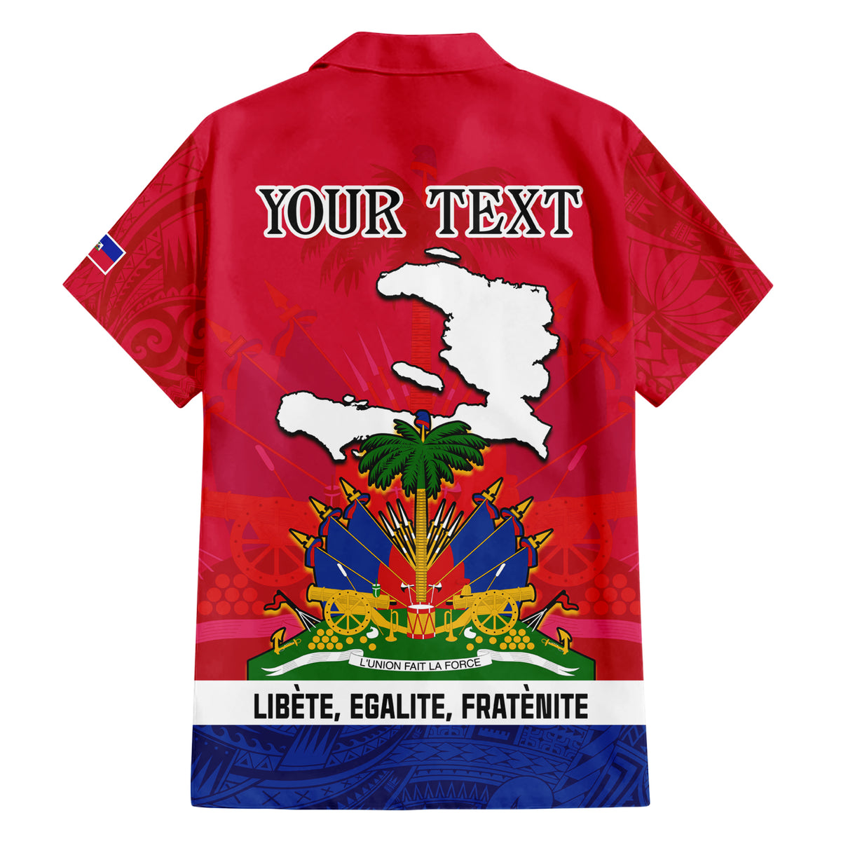 Haiti Independence Day Hawaiian Shirt Libete Egalite Fratenite Ayiti 1804 With Polynesian Pattern - Wonder Print Shop