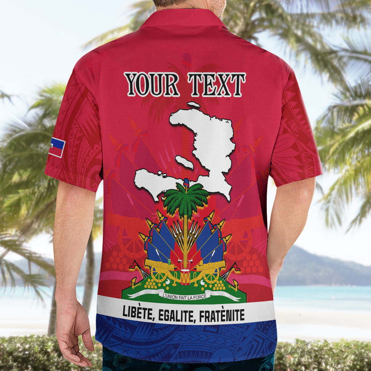 Haiti Independence Day Hawaiian Shirt Libete Egalite Fratenite Ayiti 1804 With Polynesian Pattern - Wonder Print Shop