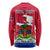 Haiti Independence Day Long Sleeve Shirt Libete Egalite Fratenite Ayiti 1804 With Polynesian Pattern - Wonder Print Shop