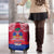 Haiti Independence Day Luggage Cover Libete Egalite Fratenite Ayiti 1804 With Polynesian Pattern - Wonder Print Shop
