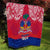 Haiti Independence Day Quilt Libete Egalite Fratenite Ayiti 1804 With Polynesian Pattern - Wonder Print Shop
