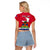 Haiti Independence Day Raglan Cropped T Shirt Libete Egalite Fratenite Ayiti 1804 With Polynesian Pattern - Wonder Print Shop