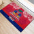 Haiti Independence Day Rubber Doormat Libete Egalite Fratenite Ayiti 1804 With Polynesian Pattern - Wonder Print Shop