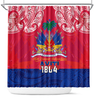 haiti-independence-day-shower-curtain-libete-egalite-fratenite-ayiti-1804-with-polynesian-pattern