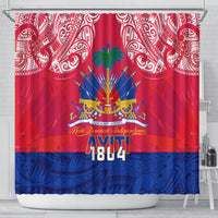 haiti-independence-day-shower-curtain-libete-egalite-fratenite-ayiti-1804-with-polynesian-pattern