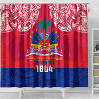 haiti-independence-day-shower-curtain-libete-egalite-fratenite-ayiti-1804-with-polynesian-pattern