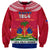 Haiti Independence Day Sweatshirt Libete Egalite Fratenite Ayiti 1804 With Polynesian Pattern - Wonder Print Shop
