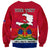 Haiti Independence Day Sweatshirt Libete Egalite Fratenite Ayiti 1804 With Polynesian Pattern - Wonder Print Shop